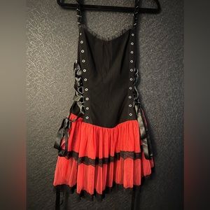 gothic mini dress